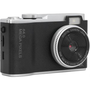 CHECARZHN--NO1-Appareil Photo Numérique, Appareil Photo Numérique Rétro 48Mp 1080P, Zoom 16X Pour Éviter Les Secousses, Appareil Photo Compact Pour Les Voyages (Black) - Neuf