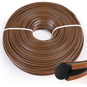 CHECARZHN--NO1-Fil Débroussailleuse Fil Rotofil 2,4Mm X 100M Fil Coupe Bordure Fil Pour Debroussailleuse Nylon Fil Coupe Bordure, 4 Pans Marron - Neuf