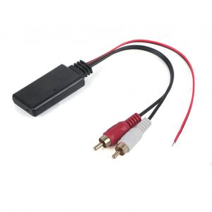 Adaptateur universel de module Bluetooth sans fil AUX Audio 2 RCA C&acirc;ble auxiliaire Connecteur d'autoradio - Neuf