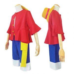 Costume One Piece Luffy Anime Japonais Deux Ans Plus Tard Costume De Cosplay Au Chapeau De Paille Jaune - Neuf