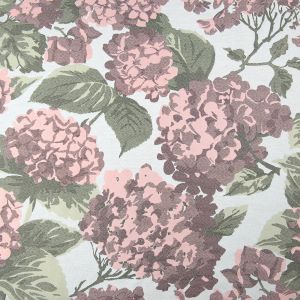Tissu Jacquard Au M&egrave;tre &Agrave; Motif Hortensia - Neuf