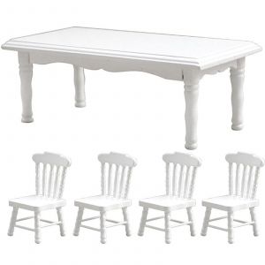 Décoration de maison de poupée interactive pour enfants, meubles en bois, jouet de table amusant, meilleur cadeau pour fournitures intérieures/extérieures - Neuf