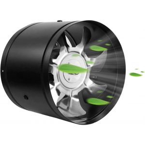 100mm Ventilateur D'extraction,140 m³/h de Conduit Ventilateur Industriel en Métal d'air Mural pour Salle de bain,Sous-sol,Garage,Tente de Culture(noir).[I152] - Neuf