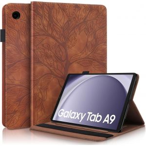 Coque Pour Samsung Galaxy Tab A9 2023 (Sm-X110/X115/117) 8.7 Pouces Housse De Protection Avec Porte-Pencil,Étui À Rabat Avec Support Fonction Pour Galaxy Tab A9 8.7"" Marron - Neuf