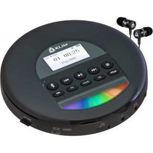 Nomad Lecteur CD Portable - Batterie Int&eacute;gr&eacute;e Longue Dur&eacute;e - avec &Eacute;couteurs - Compatible CD-R, CD-RW, MP3 - Bluetooth Baladeur Lecteur CD pour Voiture, Maison, Ext&eacute;rieur - Nouveaut&eacute; - Argent - Neuf
