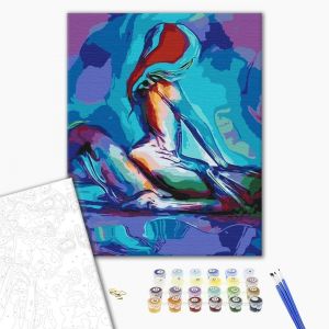 Tianyi-Peinture Par Numéros Couleurs Passion Bricolage Kit 40 X 50 Cm Avec Cadre Peinture Abstraite Peintures Acrylique Pinceaux Décoration Murale Cadeau Pour Les Artistes Et Les Amateurs D'art - Neuf