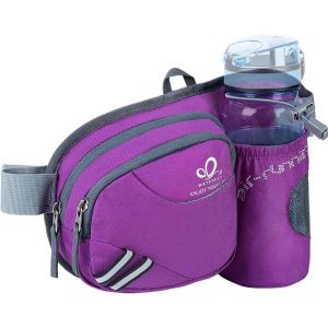 SJZG-Sac Banane Homme Et Femme Sacoche Banane De Sport Ceinture De Course Avec Porte Bouteille - Neuf
