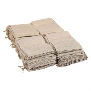 100pcs toile de Jute Sachets d'Emballage Sacs de Cordon 13x18cm Sac-Cadeau d'Emballage de Stockage de Linge de Bijoux Sachets Sacs pour la F&ecirc;te de Mariage de Douche Anniversaire No&euml;l - Neuf