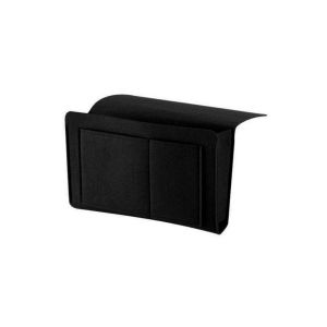 Organiseur de chevet suspendu avec bo&icirc;te &agrave; mouchoirs et poche pour bouteille d'eau - Noir - Neuf