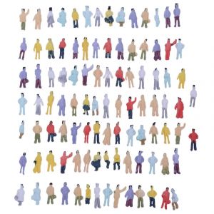 Nouveau 100pcs peint modèle de train personnes figurines échelle N (1 à 150) - Neuf