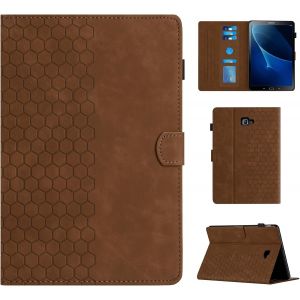 Coque Pour Samsung Galaxy Tab A 10.1 2016 Étui De Protection Case Tablefba-Tte Housse Avec Porte-Pencil Et Réveil/Veille Auto Pour Samsung Galaxy Tab A6 10.1 Inch Sm-T580/T585, Marron - Neuf