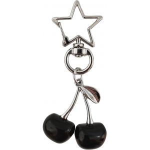 Loc-Porte-Cl&eacute;s En Forme De Cerise - Porte-Cl&eacute;s En Forme D'&Eacute;toile - Y2K - Esth&eacute;tique - Sac Kawaii Pour Cl&eacute;s De Voiture - Pour Femmes Et Filles - Neuf