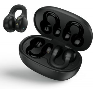 KALANKA-&Eacute;couteurs Bluetooth 5.4 Sans Fil, &Eacute;couteurs Clip Oreille Ouvert Sport avec Microphone Int&eacute;gr&eacute;, Son HiFi avec Affichage Num&eacute;rique Sans Fil pour L'entra&icirc;nement, Casque &agrave; Pince pour Deporte/Voya - Neuf