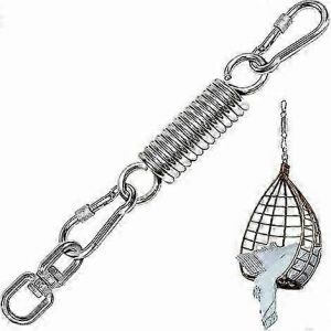 Ressort De Suspension,Ressort En Acier,Hamac À Ressort Pivotant Avec 2 Boucles D'escalade Et Rotation À 360°,Capacité De Charge Jusqu'à 250 Kg Pour Support De Sac De Sable,Hamac - Neuf