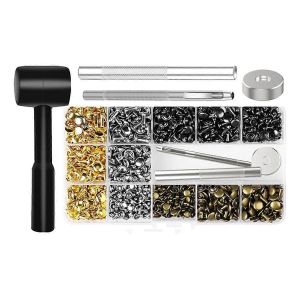 480 Rivets En Cuir,4 Rivets En Cuir De Couleur 3 Tailles Et Pour Vêtements En Cuir,Chaussure,Botte En Cuir - Neuf