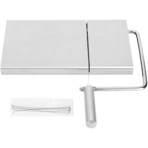 Mevronisshop-Trancheuse &Agrave; Fromage M&eacute;nage Acier Inoxydable Fromage Jambon -Beurre Avec Fil De Cuisine Accesso Cuisson Servant Des Outils De Cuisson - Neuf