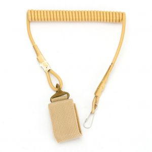 Sangle De Ceinture Elastique Reglable Pour Pistolet Tactique, Chaine A Ressort Securisee - Neuf