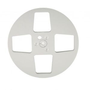 1/4 7 pouces bobine de bande vide 4 trous alliage d'aluminium ouverture machine pièce bobine ouverte bobine de prise pour NAB argent - Neuf