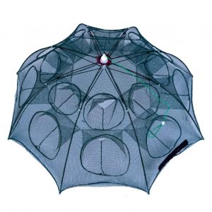 PièGe à AppâTs De PêChe Pliable, Filet Automatique Pour Crevettes, MéNé, Crabe, Cage, Accessoires Pour Poissons, 16 Trous - Neuf
