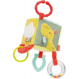 Cube d'éveil Happy Dino-Jouet d'éveil pour bébé à suspendre dans la poussette,le lit ou la coque-Cube d'éveil pour bébés et enfants à partir de 0+ mois - Neuf