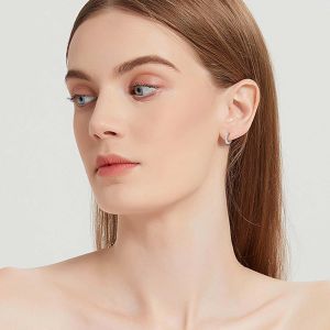 Tianyi-Boucles D'oreilles Cr&eacute;oles En Argent 925 Pour Femme - 10 Mm - Petites Boucles D'oreilles En Zircone - Cadeau Pour Femme, Petite Amie, Femme, Adolescente, Anniversaire, F&ecirc;te Des M&egrave;res, Mariage, - Neuf