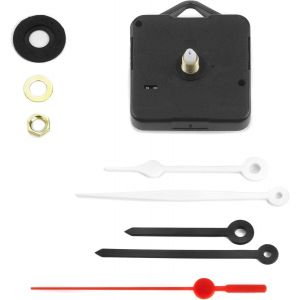 TZF-Mécanisme d¿horloge, silencieux avec crochet, mouvement continu, 2 lots d¿aiguilles, douille 16 mm de haut, filetage 10 mm - - Neuf