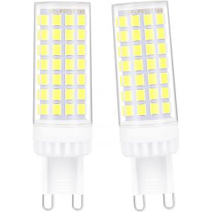 Kalanka-Ampoule Led G9 5w, 550lm, Blanc Froid 6000k, &Eacute;quivalent 30w-50w Halog&egrave;ne, Ac 220-240v, Dimmable Pour Lustres, Lampes De Paysage, Appliques Murales, Lot De 2 - Neuf