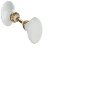 JEXNOVASHOP-Bouton double ovale en porcelaine blanche - Neuf