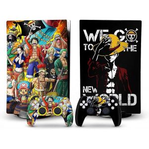 Camouflage Full Set Skin Decal Console Disc Edition Anime, Autocollant Vinyle Autocollant Couverture Pour Ps5 Skin Disc Edition Version Console Et T&eacute;l&eacute;commande De Manette - Neuf