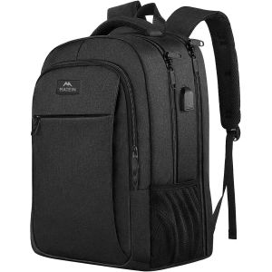 acdsgd-Sac &agrave; Dos 17 Pouces Antivol, Sac &agrave; Dos Ordinateur Portable Homme, Grande Capacit&eacute; Sac &agrave; Dos PC Portable avec Chargement USB, Sacs &agrave; Dos de Voyage Affaires pour Loisir Coll&egrave;ge, Cadeau No&euml;l, Noir - Neuf