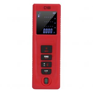 Telemetre laser portable, 1 piece, mesureur de distance, de surface et de volume (C100) - Neuf