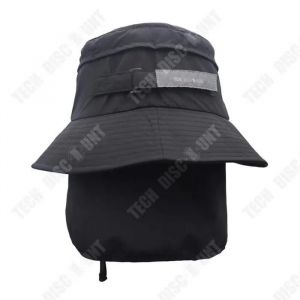 Td® Chapeau De Pêcheur Détachable À Grand Avant-Toit Équitation Excursion Pêche Aventure Surf Chapeau De Soleil À Séchage Rapide - Neuf