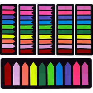 Eryi-1420 Pièces Marqueur De Page Feuillets, Onglets Séparateur Guides D'index, Adhesives Notes Repositionnables [3 Motifs, 10 Couleurs] Écriture, Marqueurs Adhésifs - Neuf
