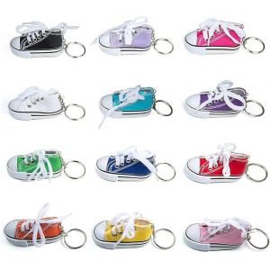 De Chaussures De Toile De Trousseau, 12 Pcs Sneaker Chaussure Porte-Clés, Portable Pendaison Porte-Clés Charme Accessoires, Clé De La Chaîne De Décoration Pour Une Utilisation Quotidienne - Neuf