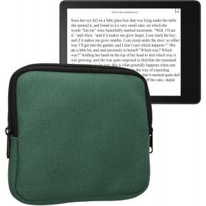 Guop-Étui Compatible Avec 6,8-7"" Ereader Étui - Coque De Protection Pour Liseuse Électronique Ereader En Toile 17,5 X 14,7 Cm - Vert Foncé - Neuf