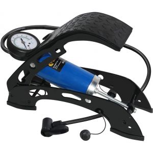 Meimie-Pompe À Pied De Vélo Avecmanomètre De Précision,Pompe À Pied De Vélo Portable Pour Pneus,Pompe À Air Pliablemonocylin E 100 Psi Compatible Avec Presta Schrader,Valve Deutschland - Neuf