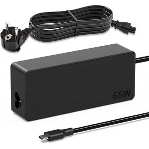 THEF-65W Chargeur USB C pour Lenovo ThinkPad T14 T15 T480 T480s T490 T580 T590 X13 X280 X380 X390 L380 L390 L480 L490 E14 E15 E480 E490 E580 E590 Yoga 720 730 910 Type C Alimentation Portable Adaptat - Neuf