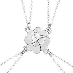 Kal-Collier D'amitié Pour 4, 4 Meilleurs Amis Collier Bff Collier Pour 4 Filles Correspondant À Quatre Feuilles Pendentif Soeur Collier Pour Les Femmes Graduation Anniversaire - Neuf
