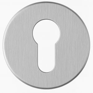 Rosace Adh&eacute;sive Ronde En Acier Inoxydable Pour Portes,Propri&eacute;t&eacute; Adh&eacute;sive Avec Colle 3M Vhb,Perfor&eacute;e,Acier Inoxydable K320 Poli,Pour Bricoleurs Et Professionnels,0,55 X 0,55 X - Neuf