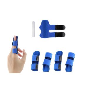 Lot De 4 Attelles De Doigt R&eacute;glables Pour Doigt &Agrave; Ressaut, Doigt En Maillet Et Soutien Des Doigts - Neuf