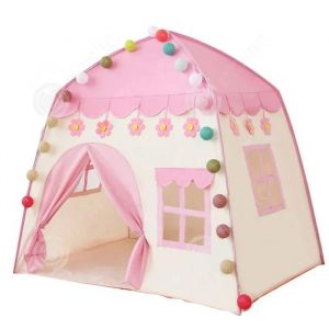 Inn Tipi Enfant 130x130x100cm Maison De Jeu De Conte De Avec Boules Lumineuses Color&eacute;es Rangement Transport Pratiques Tapis - Neuf