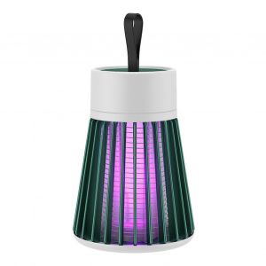 Lampe Anti-Moustiques Rechargeable Avec Brosse, Decharge Electrique, Sans Fil, Ampoule Uv, Anti-Mouches - Neuf