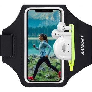 Sansh-Brassard Telephone Sport Universel Porte Telephone Course A Pied Avec Pochette D'écouteurs Brassard Running Jogging Pour Iphone 15 14 13 12 Pro Max Samsung Galaxy S22 Huawei Xiaomi Jusqu'à 6,9 - Neuf