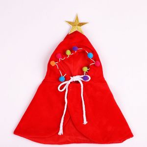 Animal De Compagnie Rouge De No&euml;l Costume De No&euml;l Chapeau De Costume Avec L'&eacute;charpe Et Le Manteau - Neuf