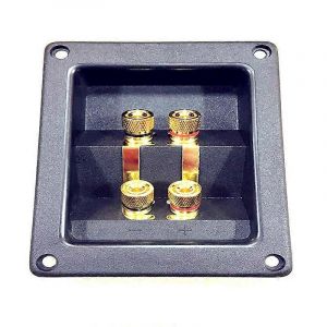 Connecteur de coupelle de borne 266 pièces Express Gold Banana Jacks Boîtier de haut-parleur encastré - Neuf