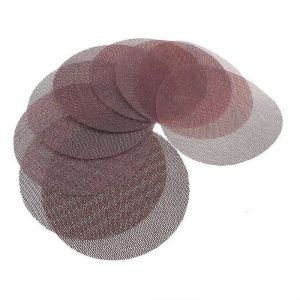 6 Pouces De 150mm De Poussi&egrave;re De Pon&ccedil;age Disques De Maille De Tissu Abrasif 80 &Agrave; 240 Grain Pour Le Pon&ccedil;age &Agrave; Sec, 10 Feuilles Anti-Blocage - Neuf