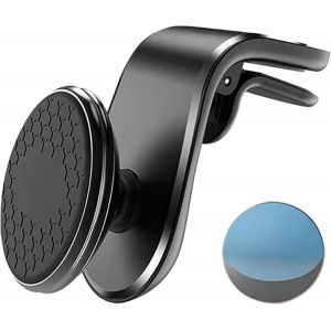 LORANKA-Support Magn&eacute;tique pour T&eacute;l&eacute;phone Portable De Voiture, Supports Magn&eacute;tiques pour T&eacute;l&eacute;phone Portable Rotation 360&deg;, Support De T&eacute;l&eacute;phone Magn&eacute;tique pour Voiture Type L(Noir) - Neuf