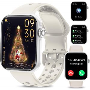 Montre Connect&eacute;e Homme Femme, 1.83""HD Smartwatch avec Appel Bluetooth, Montre Connectee 110+Mode Sport Moniteur Sommeil Fr&eacute;quence Cardiaque Podom&egrave;tre Etanche IP68 Montre Intelligente pour Android iOS - Neuf