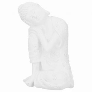 Hjlian Statues De Bouddha De Style Sud-Est Asiatique En Resine, Figurine Bouddhiste, Ornement, Artisanat, Blanc - Neuf