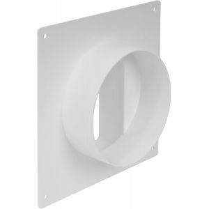 110 x 55 mm à Ø100 mm, bride de connexion rectangulaire à ronde - Plaque de transition de canal droite pour refroidissement, chauffage, ventilation, CVC - Neuf